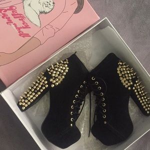 Jeffrey Campbell suede spiked lita